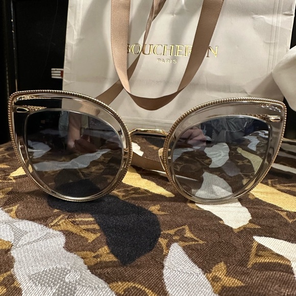 BOUCHERON gold plated sunglasses - Picture 2 of 11